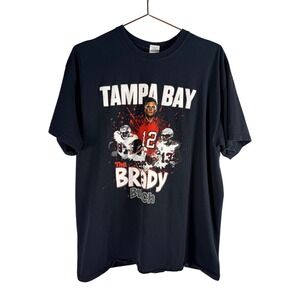 Gildan Tampa Bay Buccaneers Tom Brady Bunch T-Shirt Mens XL Black NFL Football